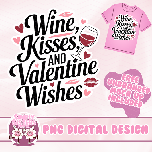 WINE KISSES & VALENTINE WISHES