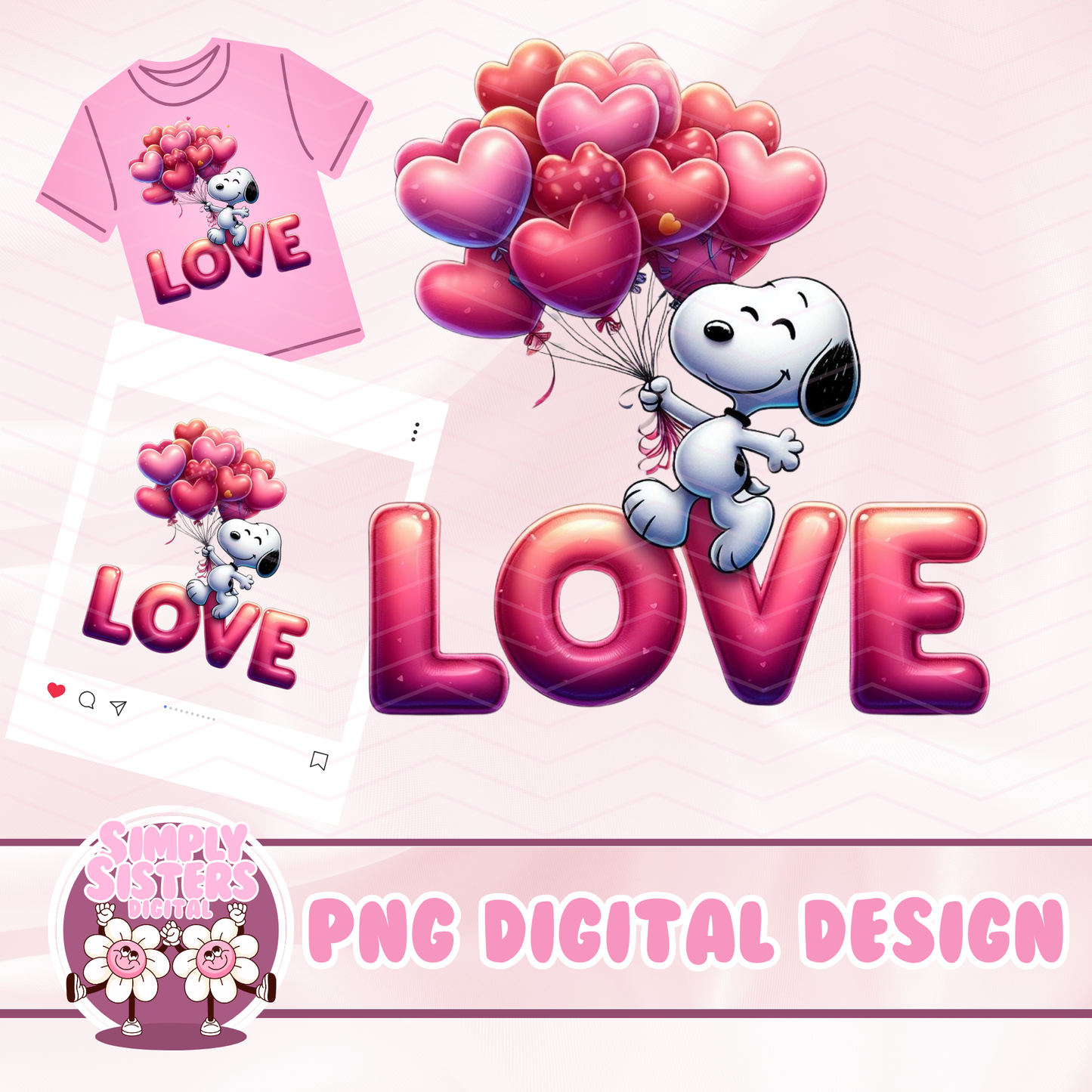 SNOOPY LOVE BALLOONS