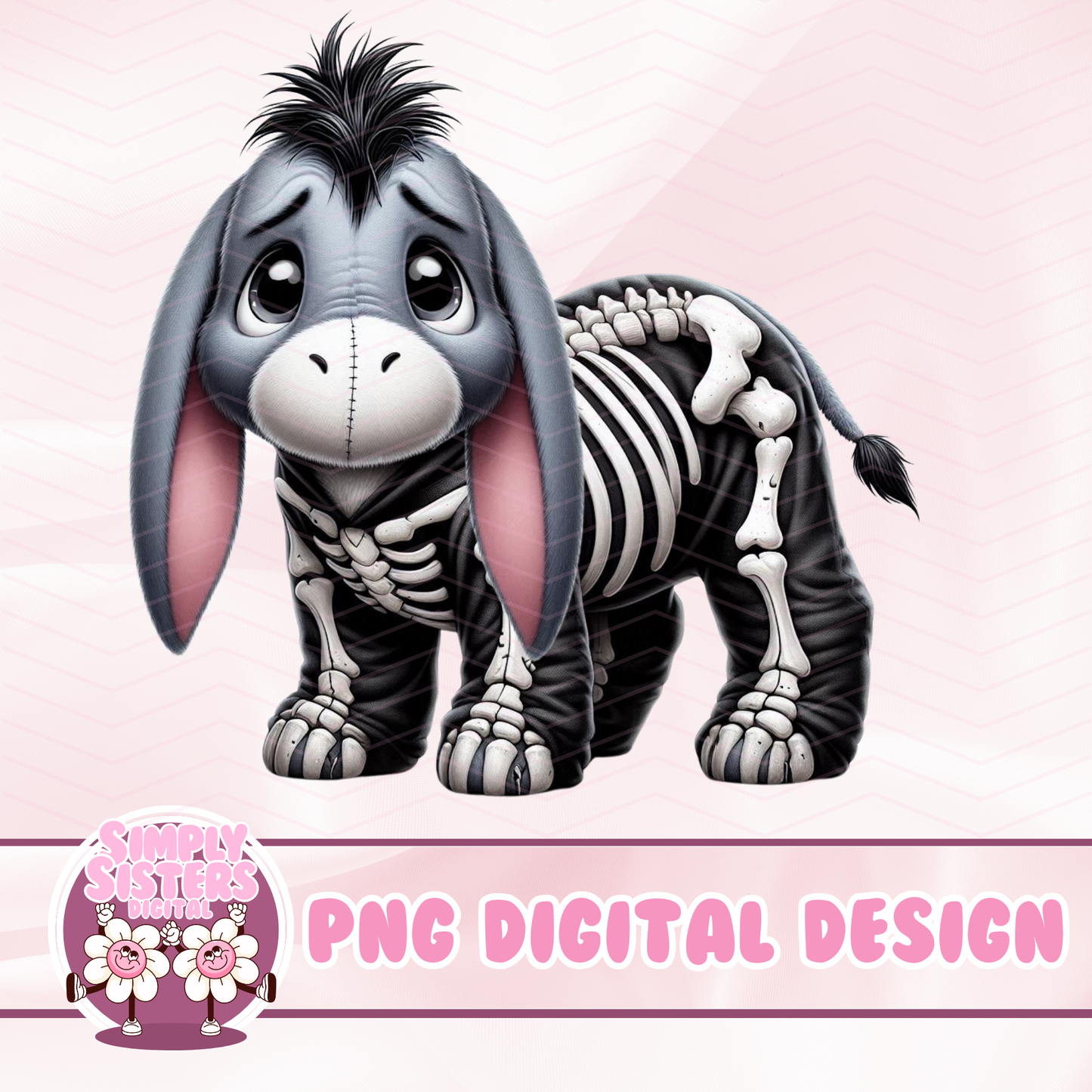 SKELETON EEYORE PNG