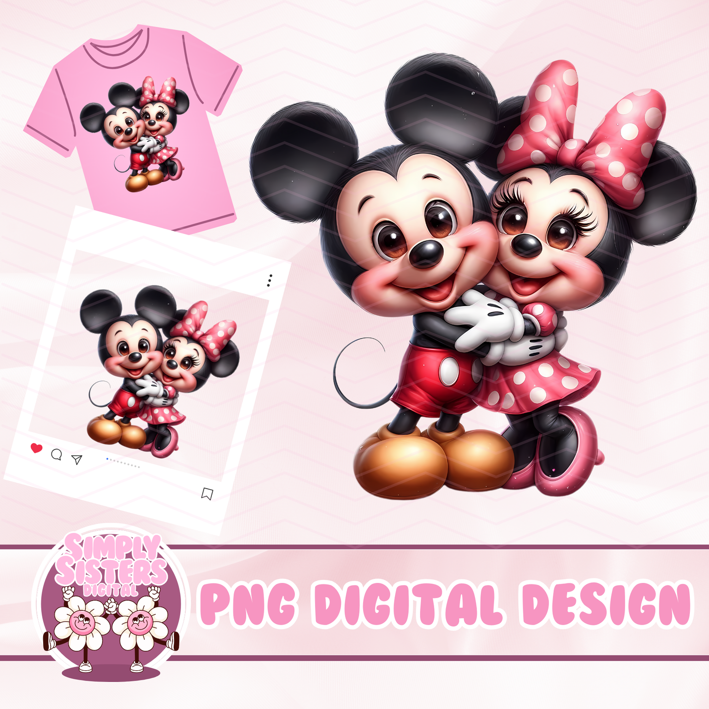 MICKEY & MINNIE HUGS PNG