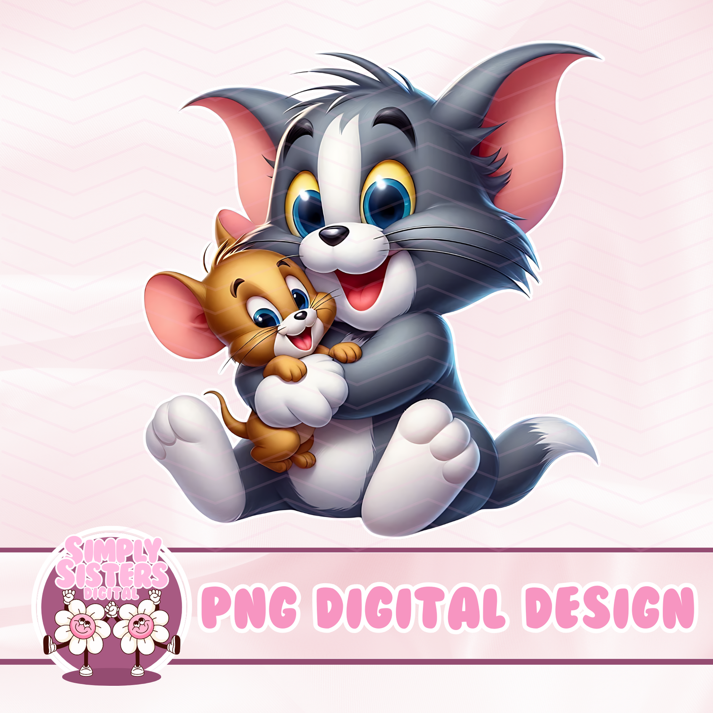 TOM AND JERRY HUGS PNG