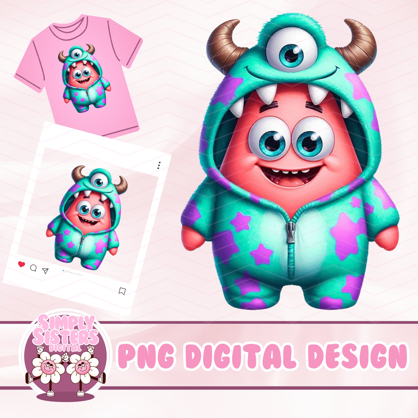 PATRICK WEARING SULLY PAJAMAS PNG