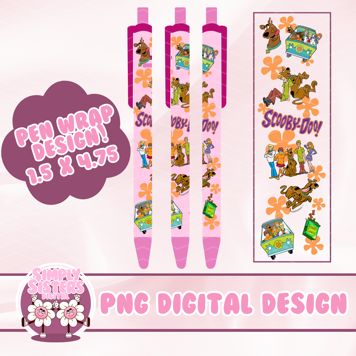 SCOOBY AND FRIENDS PEN WRAP