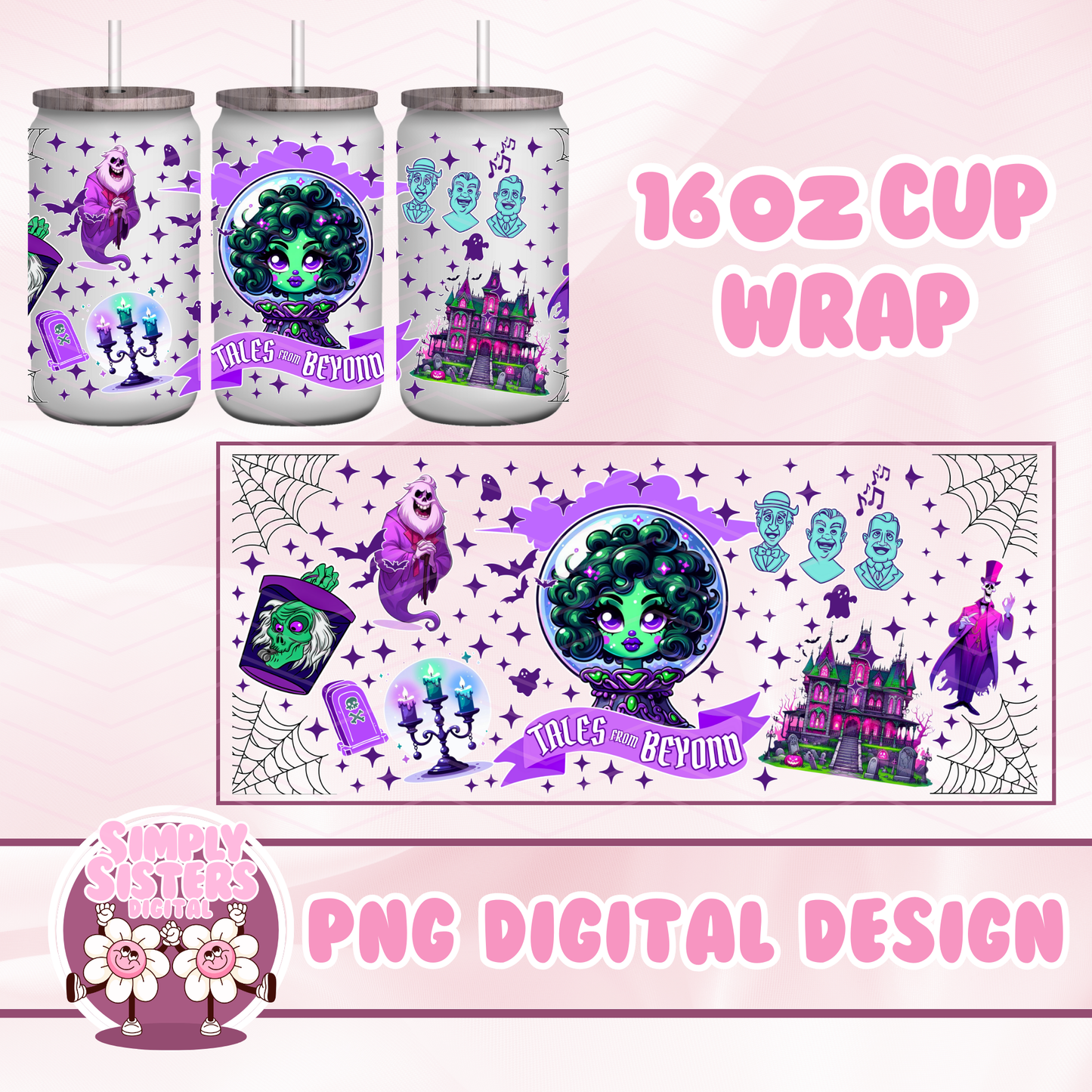 HAUNTED MANSION CUP WRAP