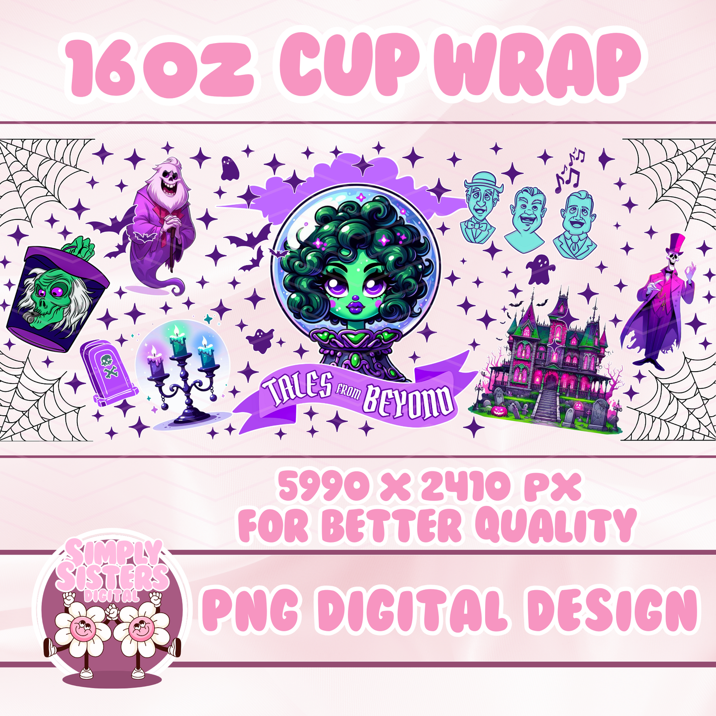 HAUNTED MANSION CUP WRAP