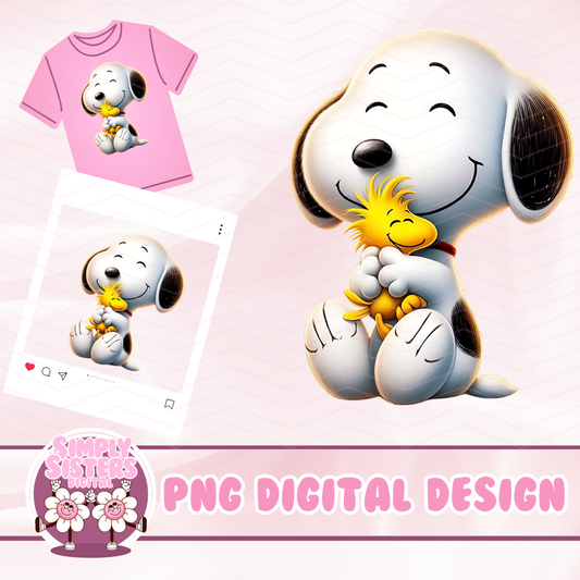SNOOPY AND WOODSTOCK HUGS PNG