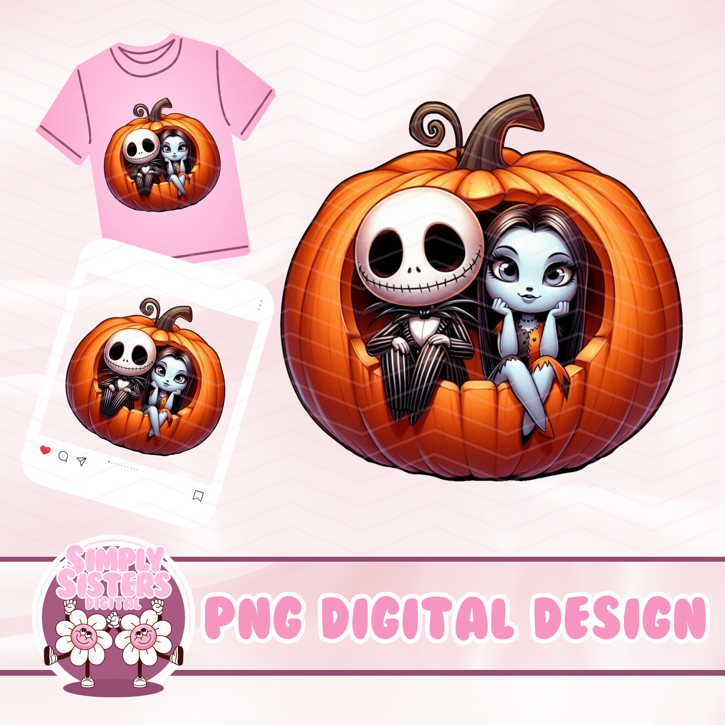 CUTESY JACK AND SALLY PNG