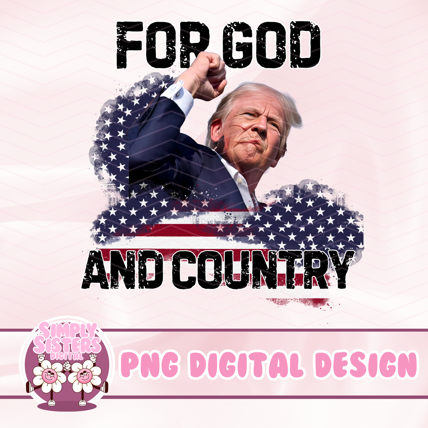 TRUMP FOR GOD AND COUNTRY PNG