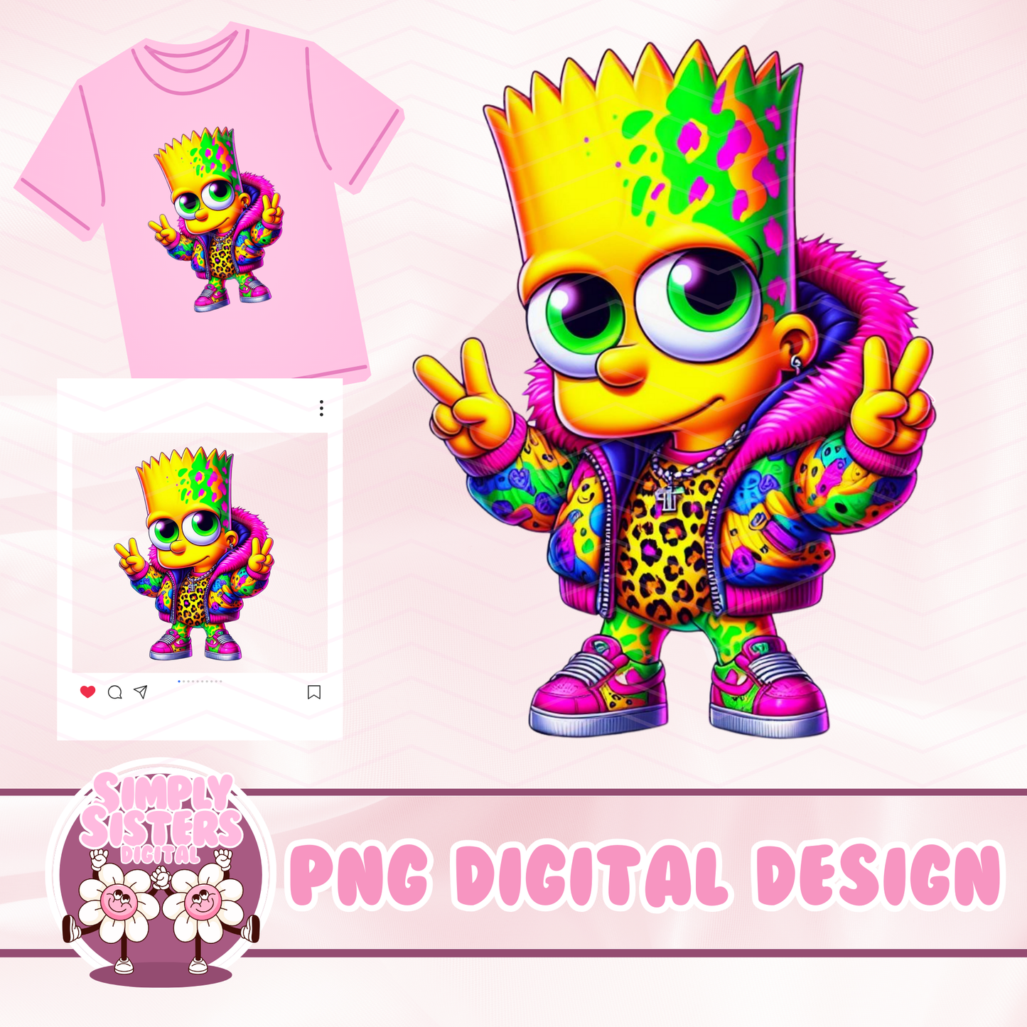 LISA FRANK STYLE BART