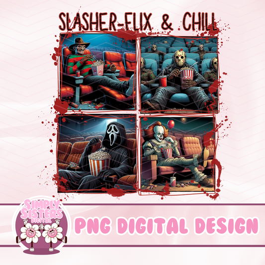 SLASHER FLIX AND CHILL PNG