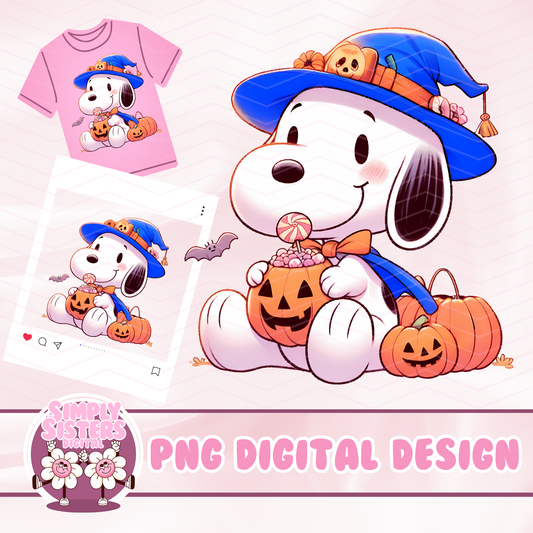 BLUE SNOOPY HALLOWEEN