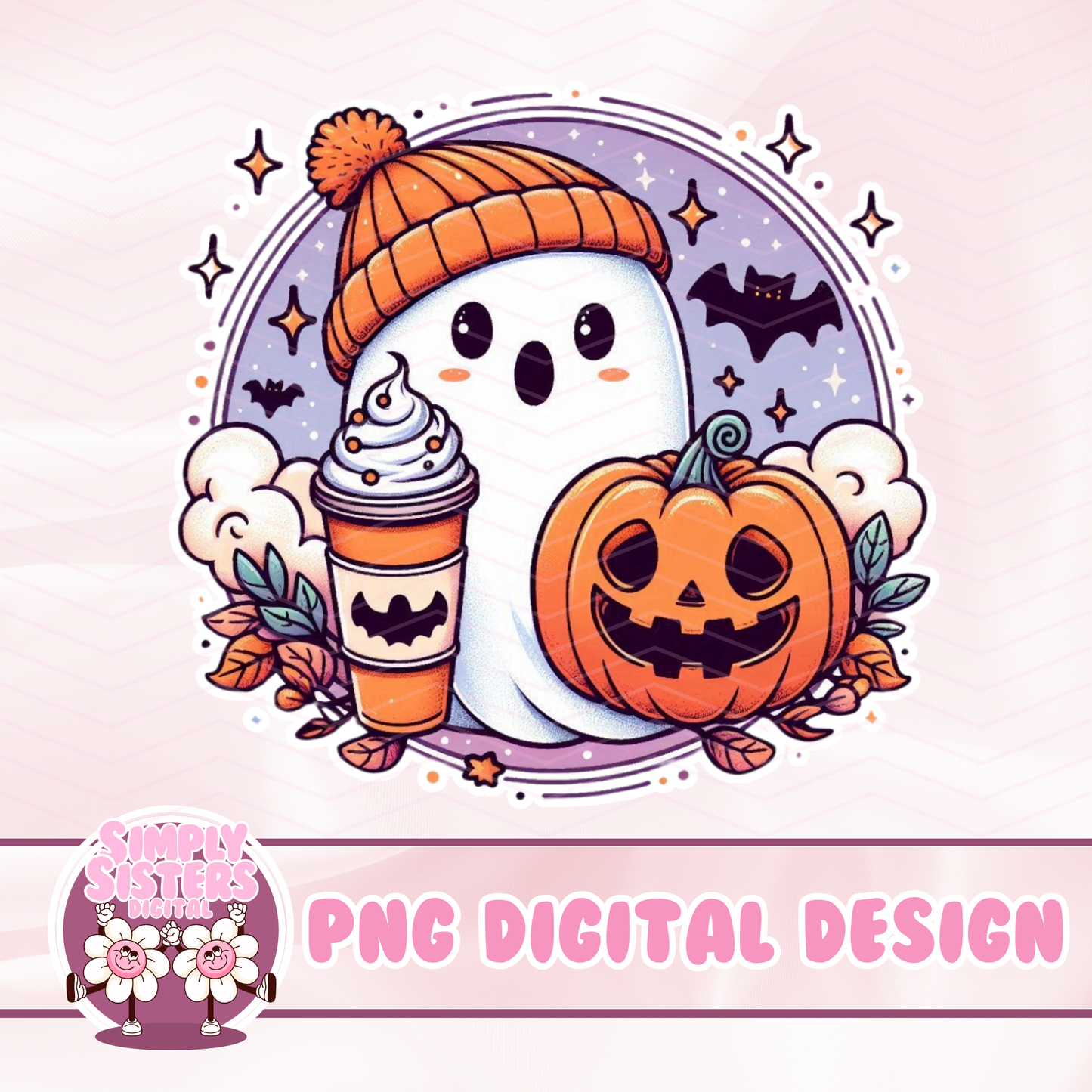 PASTEL GHOULS AND PUMPKIN SPICE PNGS