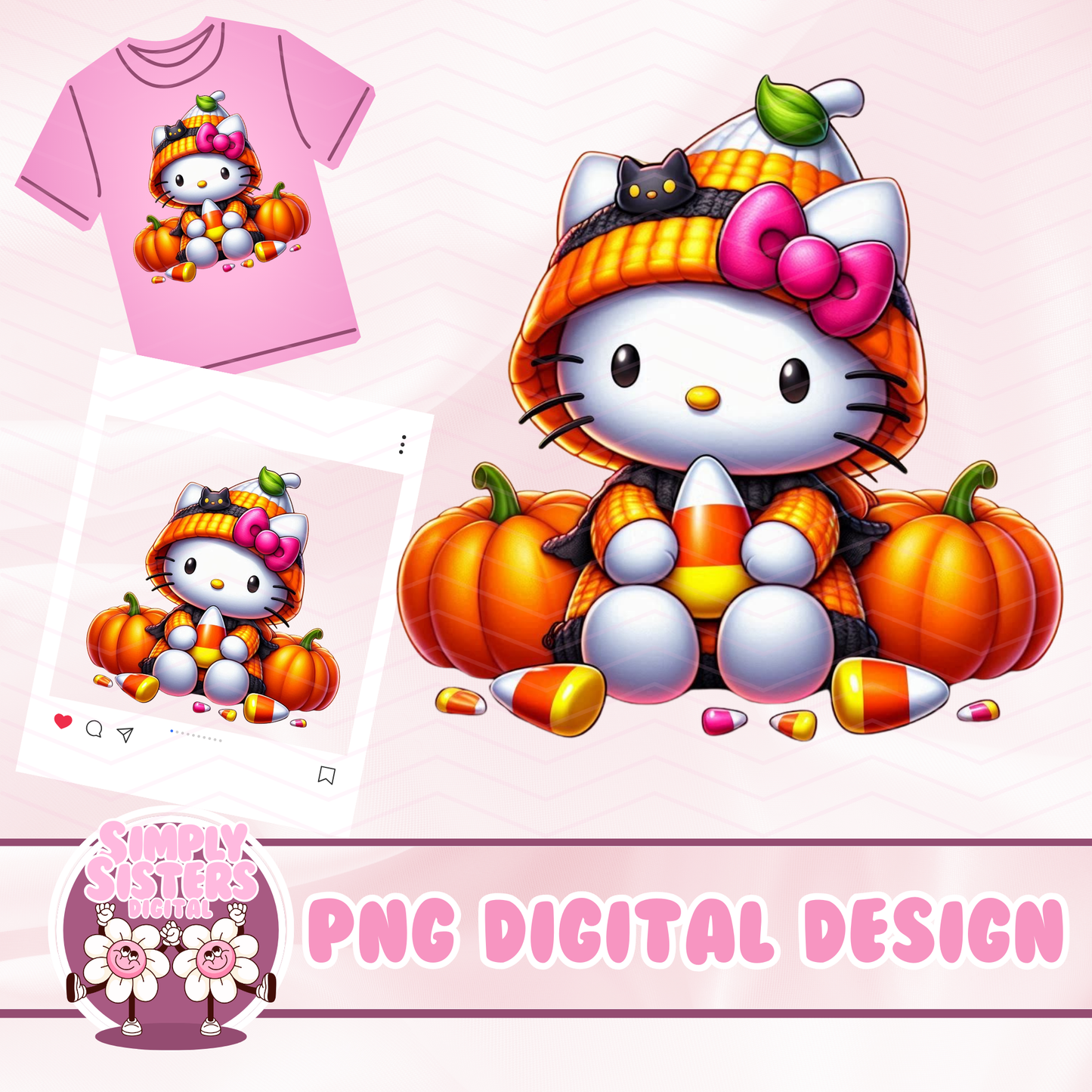 CANDY CORN KITTY PNG