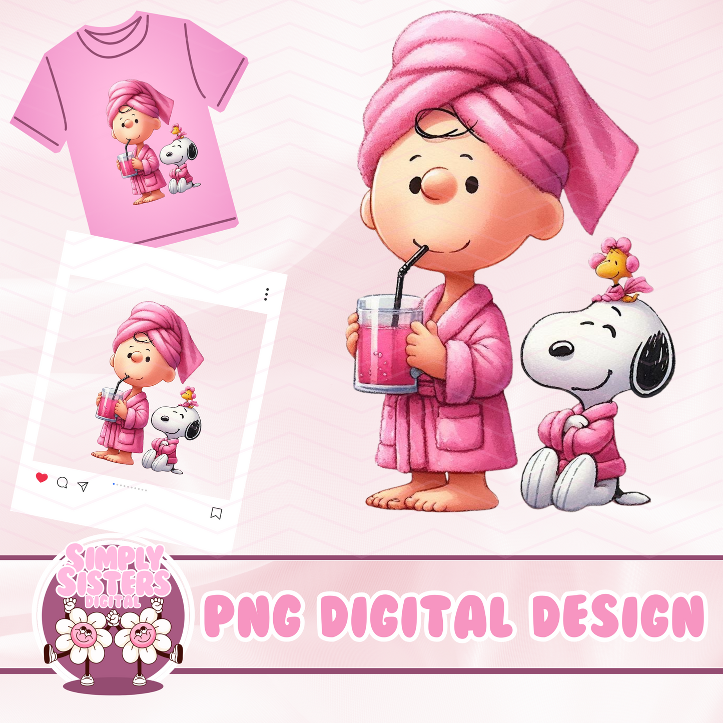 PINK CHARLIE BROWN PNG