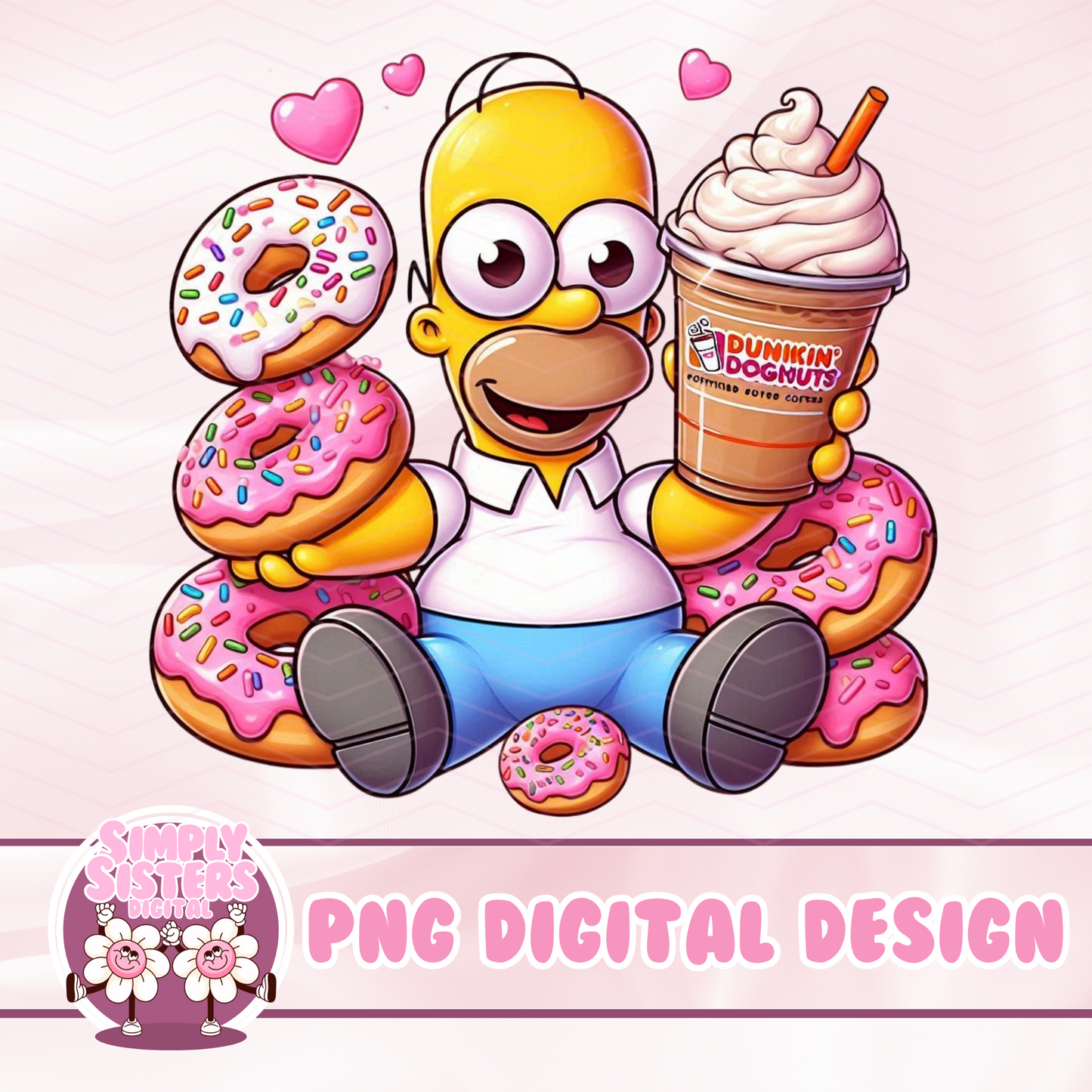 SIMPSONS DOUGHNUTS PNG BUNDLE