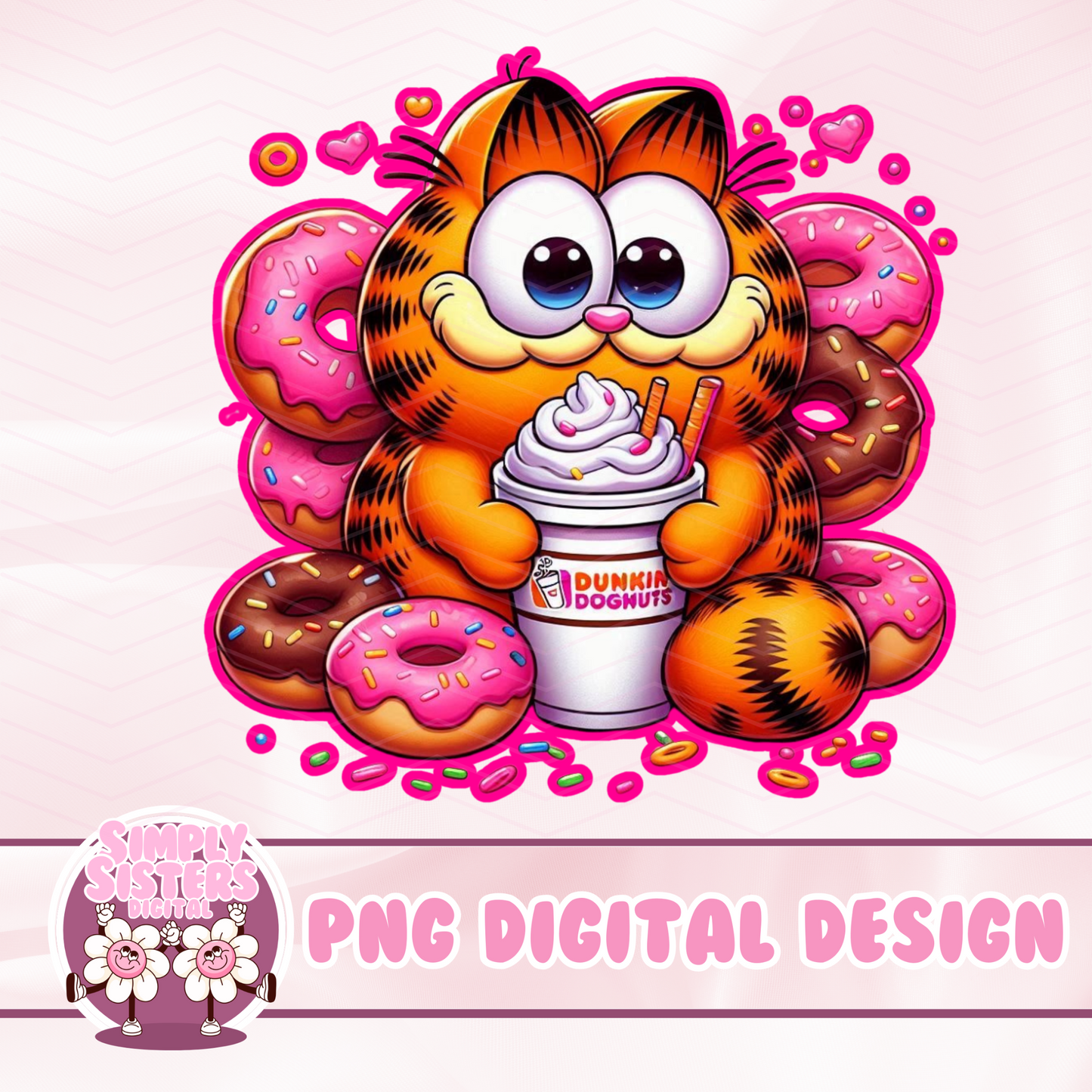 DOUGHNUT GARFIELD PNG