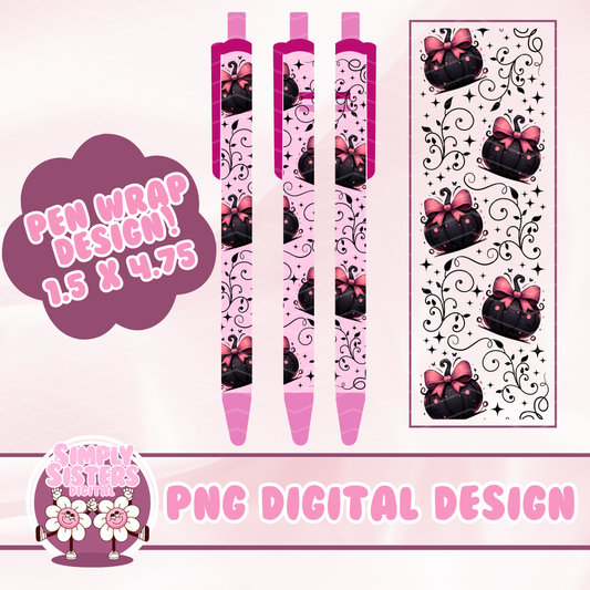 BLACK PUMPKIN PEN WRAP