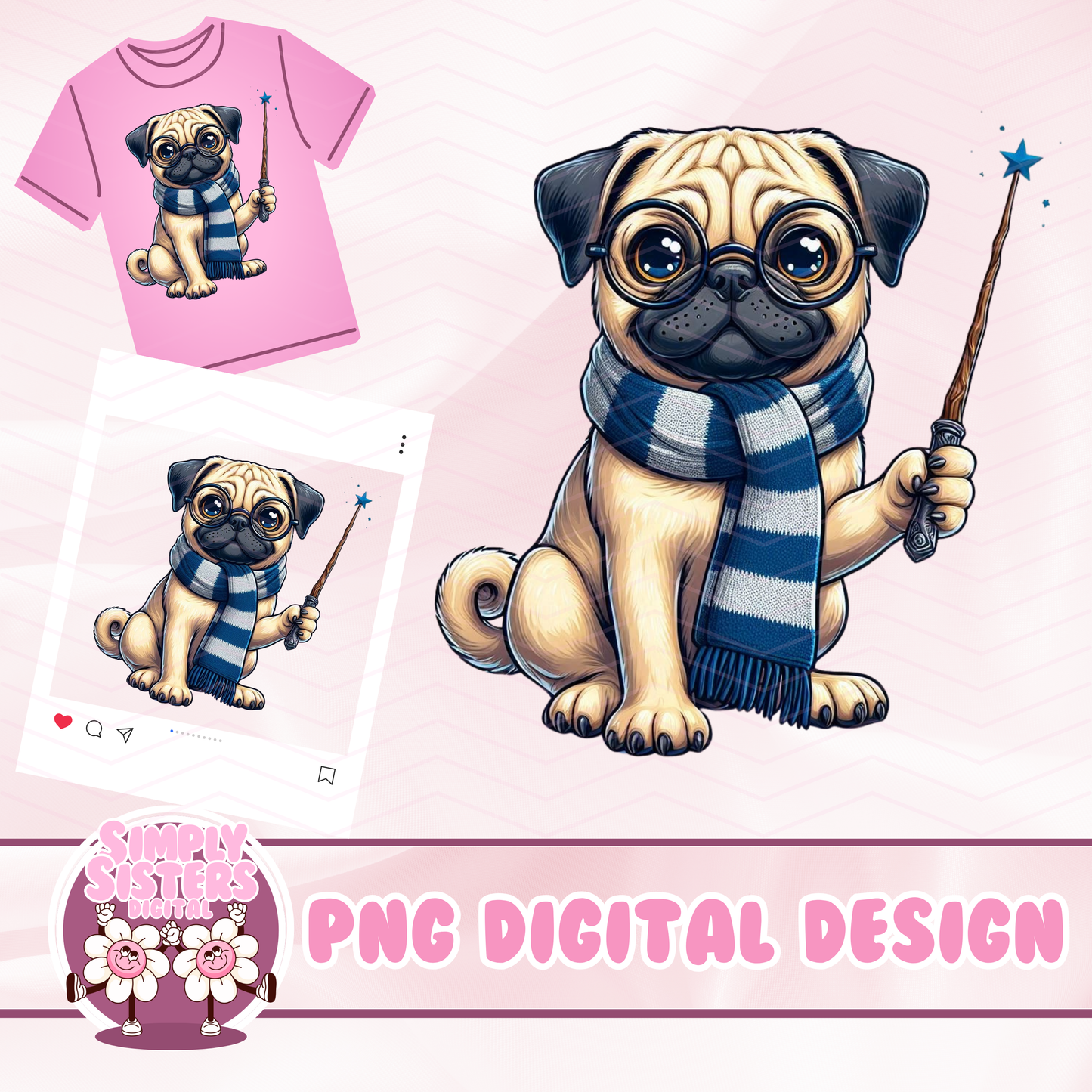 RAVENCLAW PUG PNG
