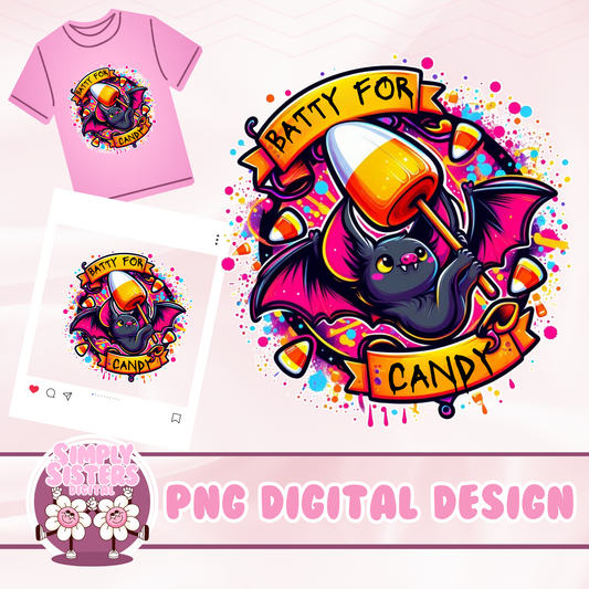 BATTY FOR CANDY PNG