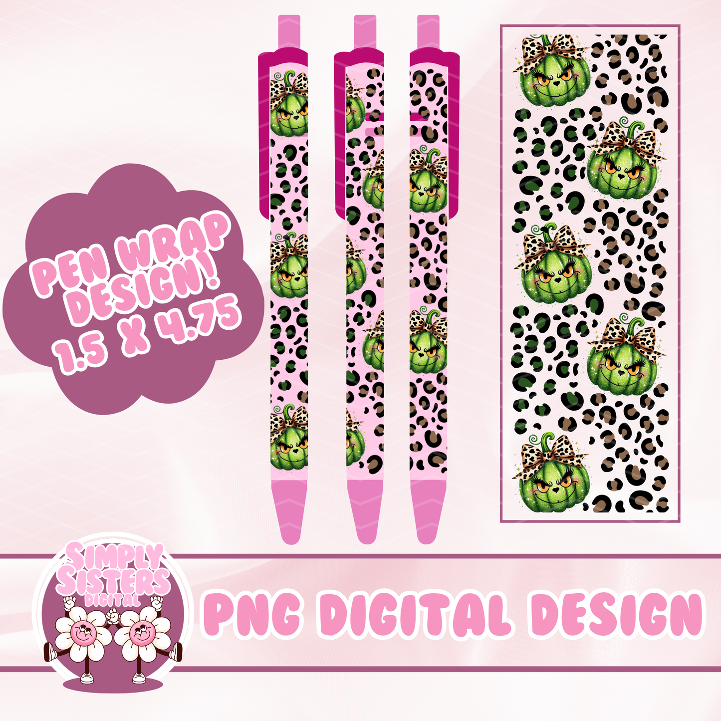 CHEETAH PRINT GRINCH WRAP
