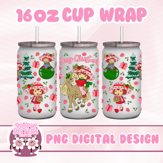STRAWBERRY CHRISTMAS CUP WRAP