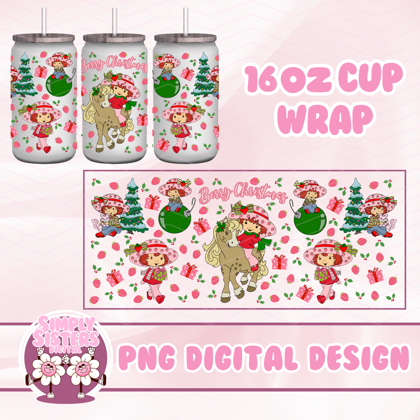 STRAWBERRY CHRISTMAS CUP WRAP