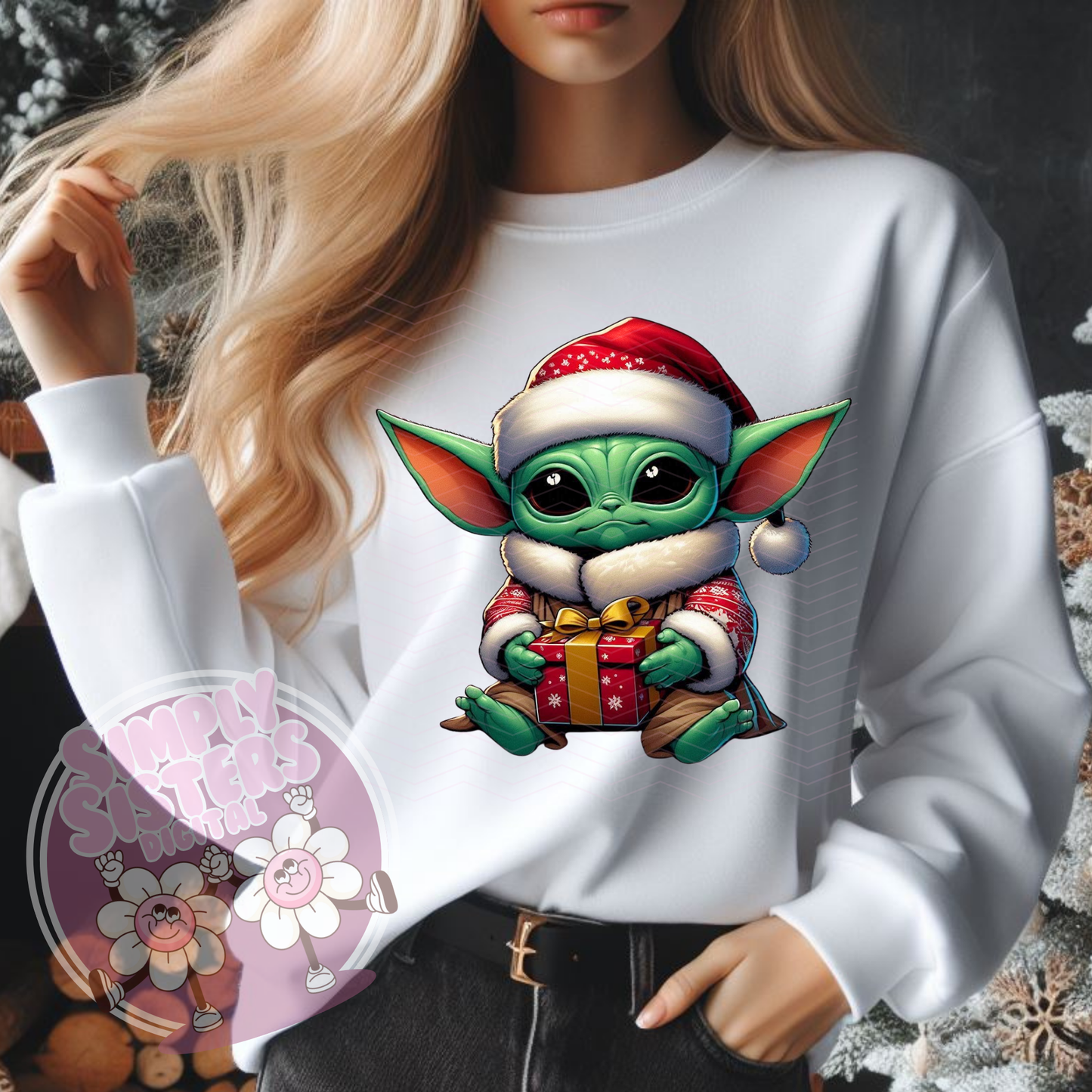 BABY CHRISTMAS YODA PNG BUNDLE