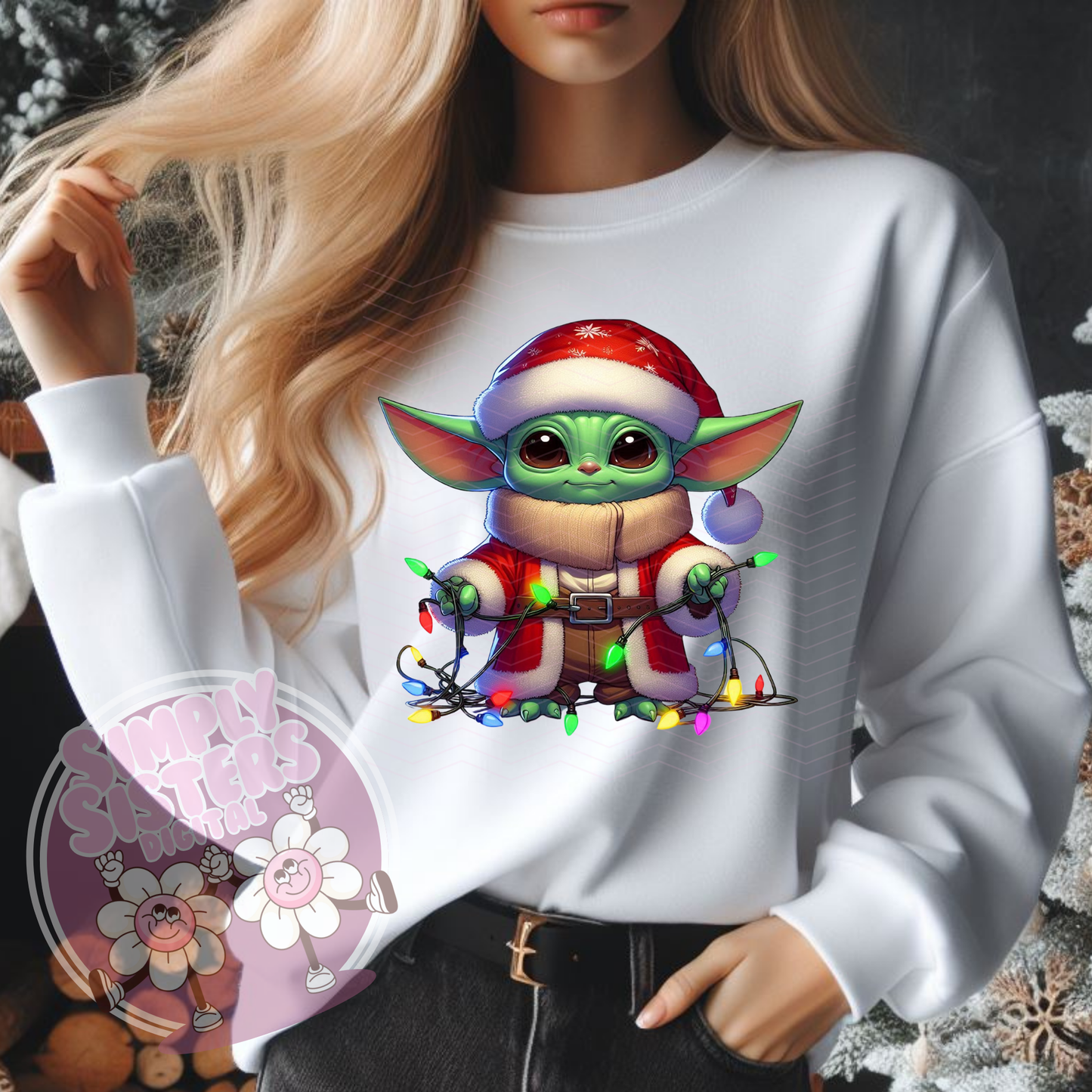 BABY CHRISTMAS YODA PNG BUNDLE