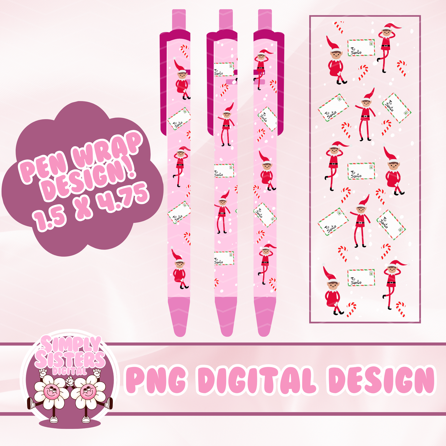 ELF ON THE SHELF PEN WRAP