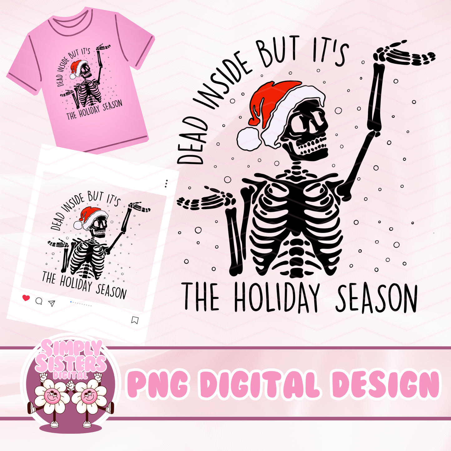 DEAD INSIDE CHRISTMAS PNG