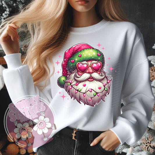 PINK GROOVY SANTA PNG