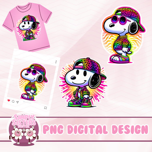 RETRO SNOOPY PNG