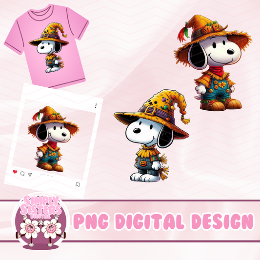 SNOOPY SCARECROW PNG