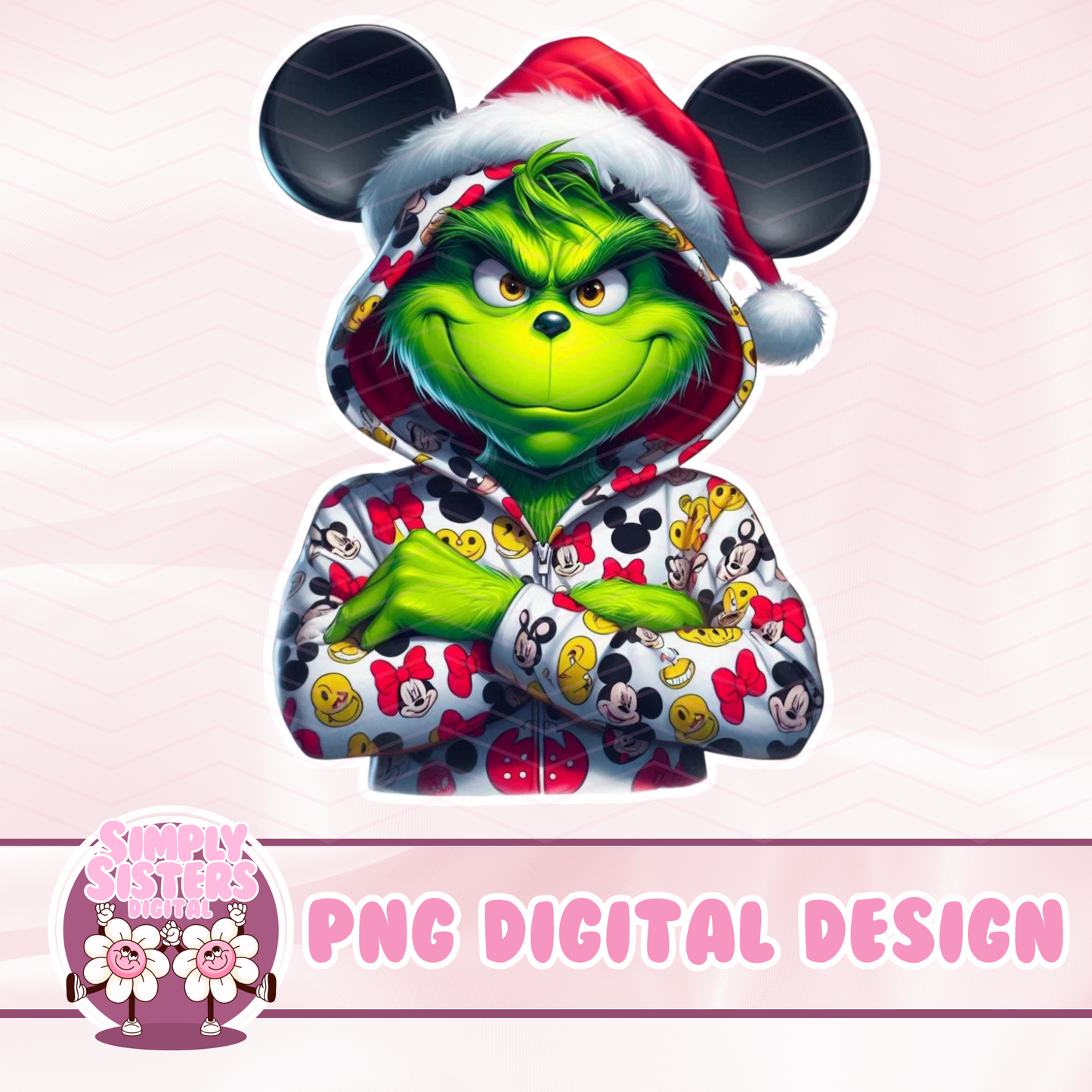 GRINCH IN A MICKEY ONESIE