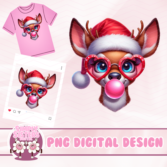 BUBBLE GUM REINDEER PNG