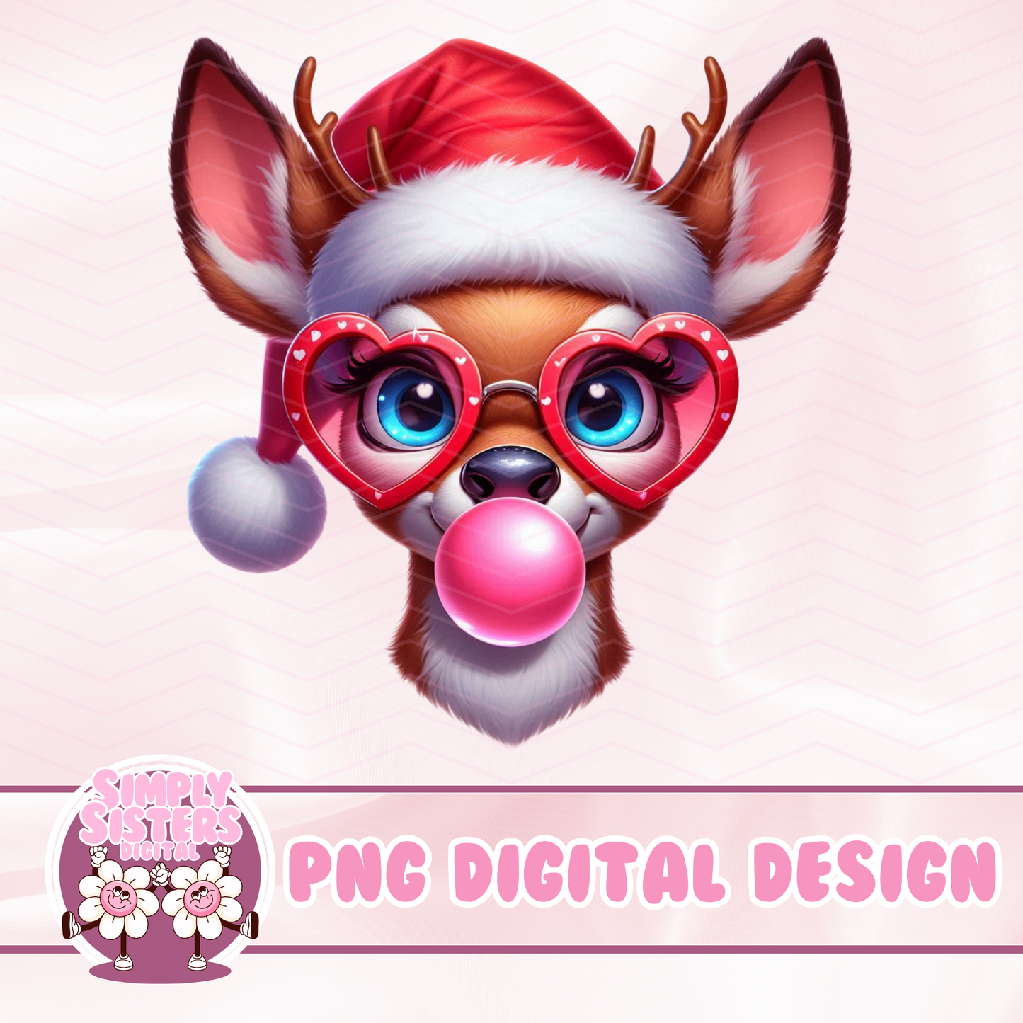 BUBBLE GUM REINDEER PNG