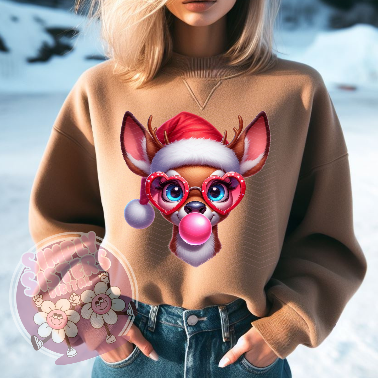 BUBBLE GUM REINDEER PNG
