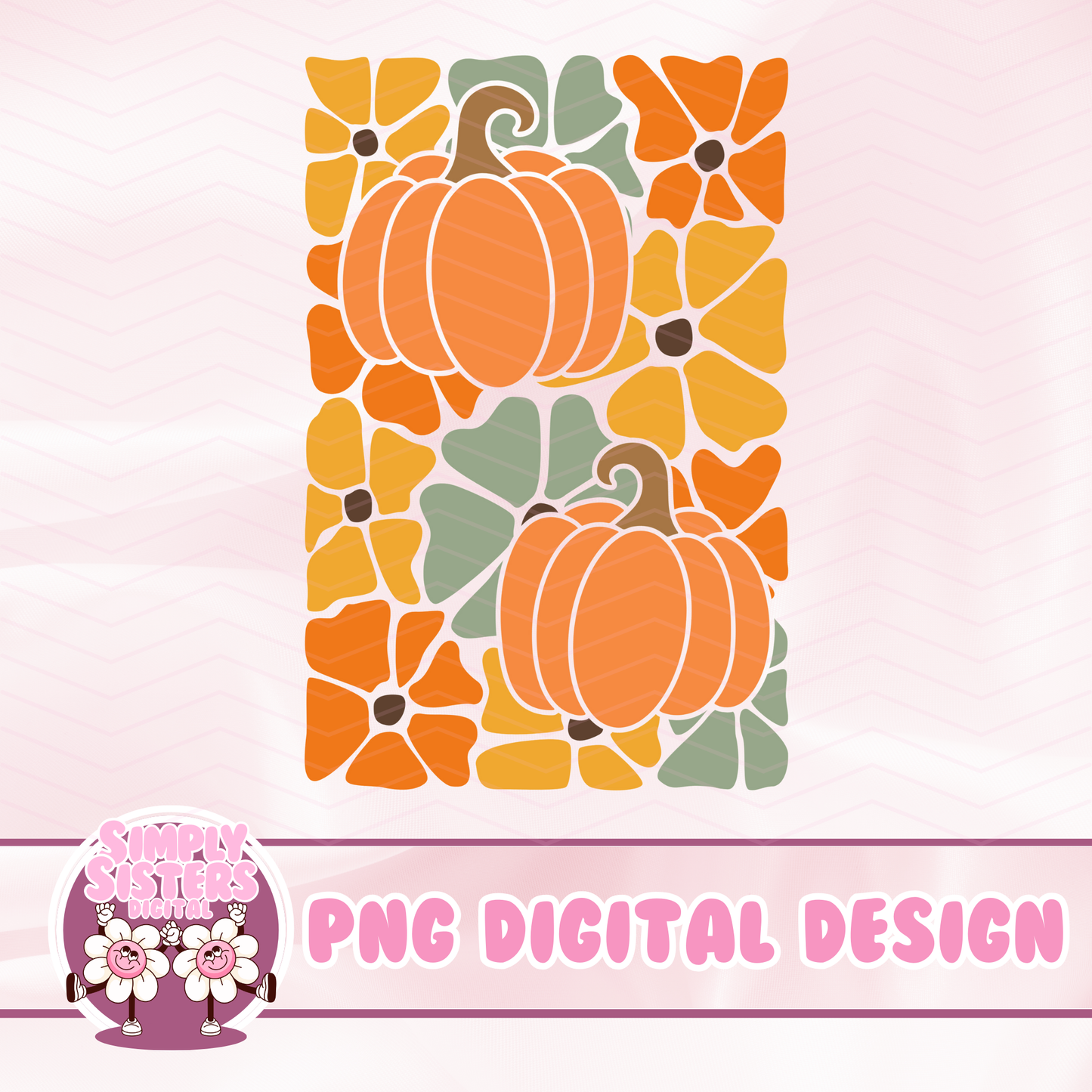 FALL PUMPKIN ABSTRACT DESIGN