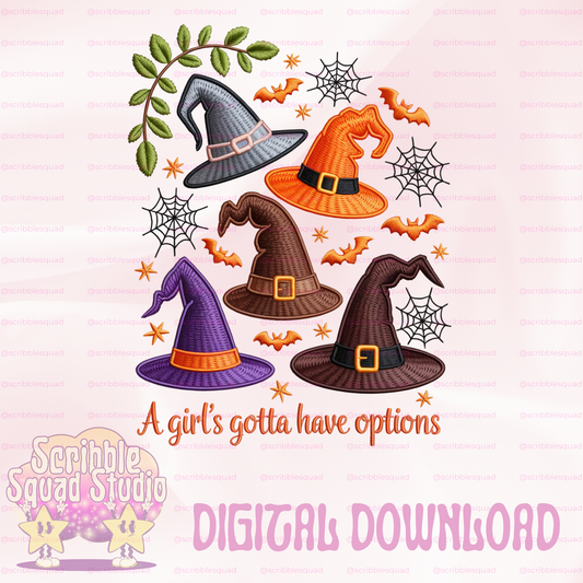 HAT OPTIONS WITCHY PNG