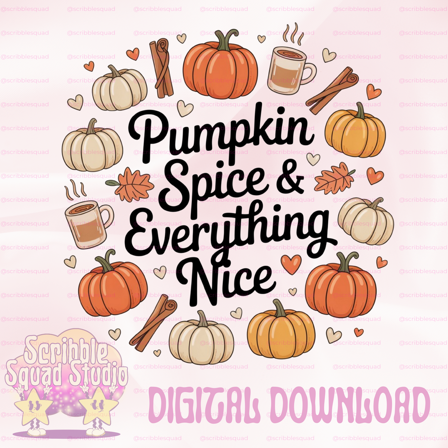 PUMPKINS AND SPICE PNG