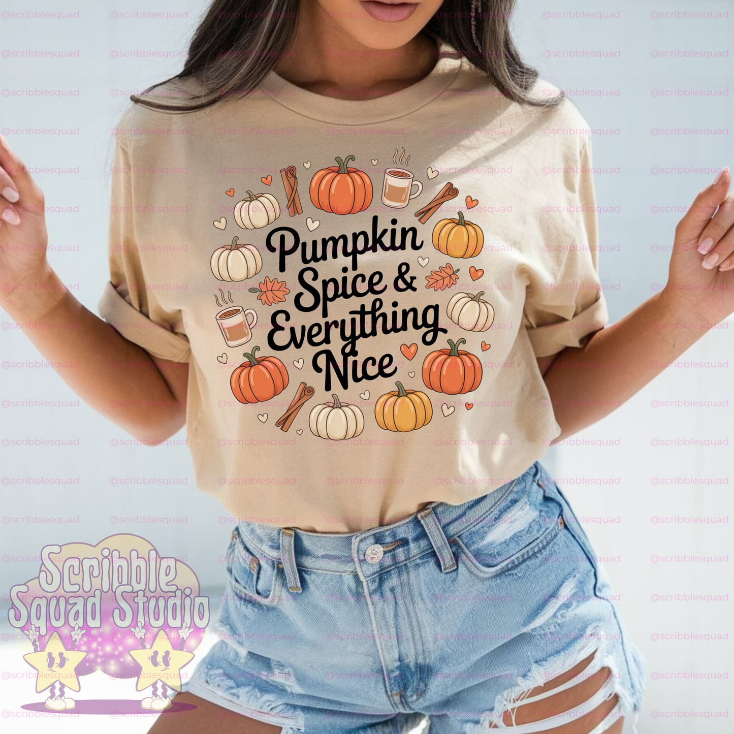 PUMPKINS AND SPICE PNG