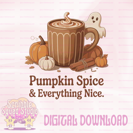 PUMPKIN SPICE IS NICE PNG