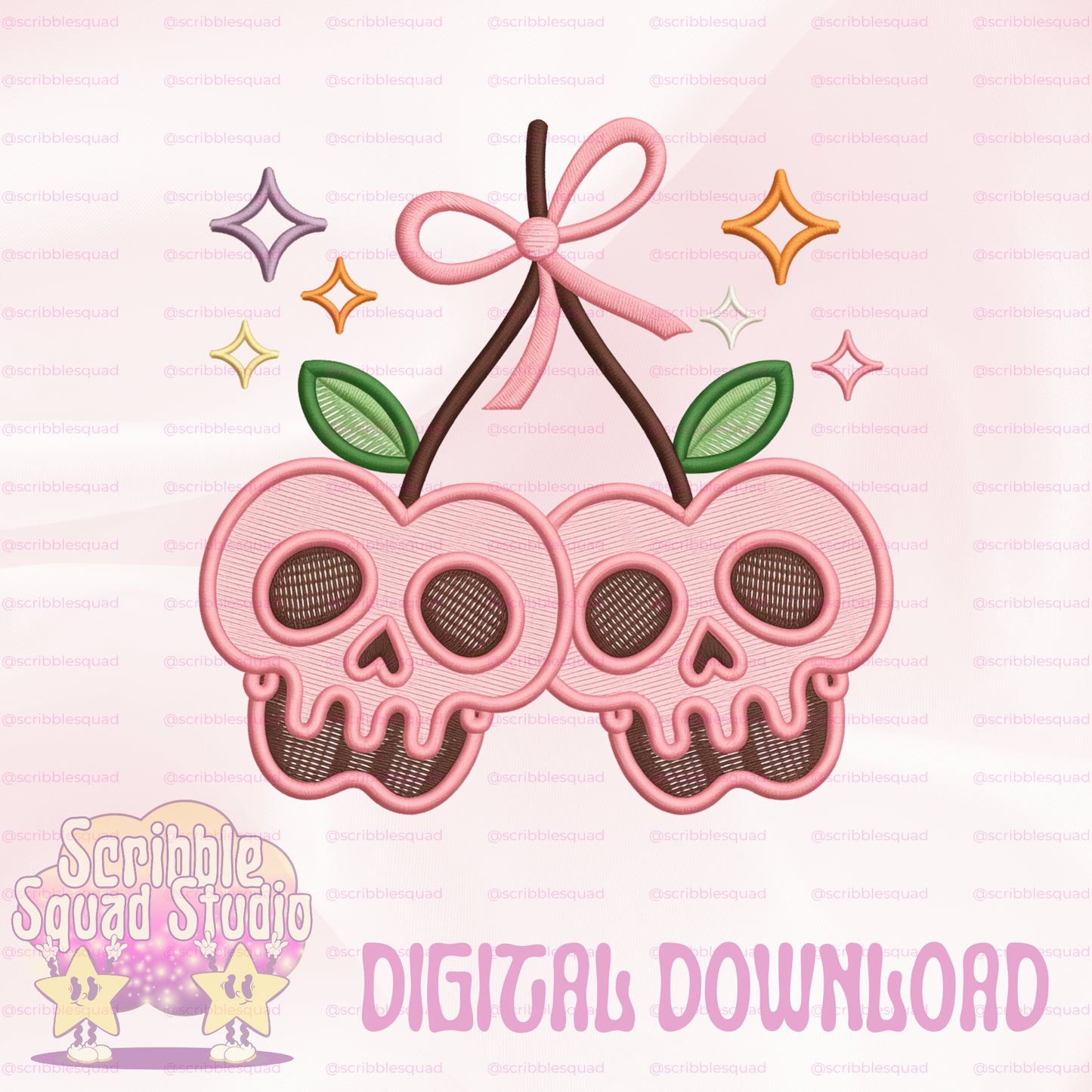 POISON APPLE EMBROIDERED PNG