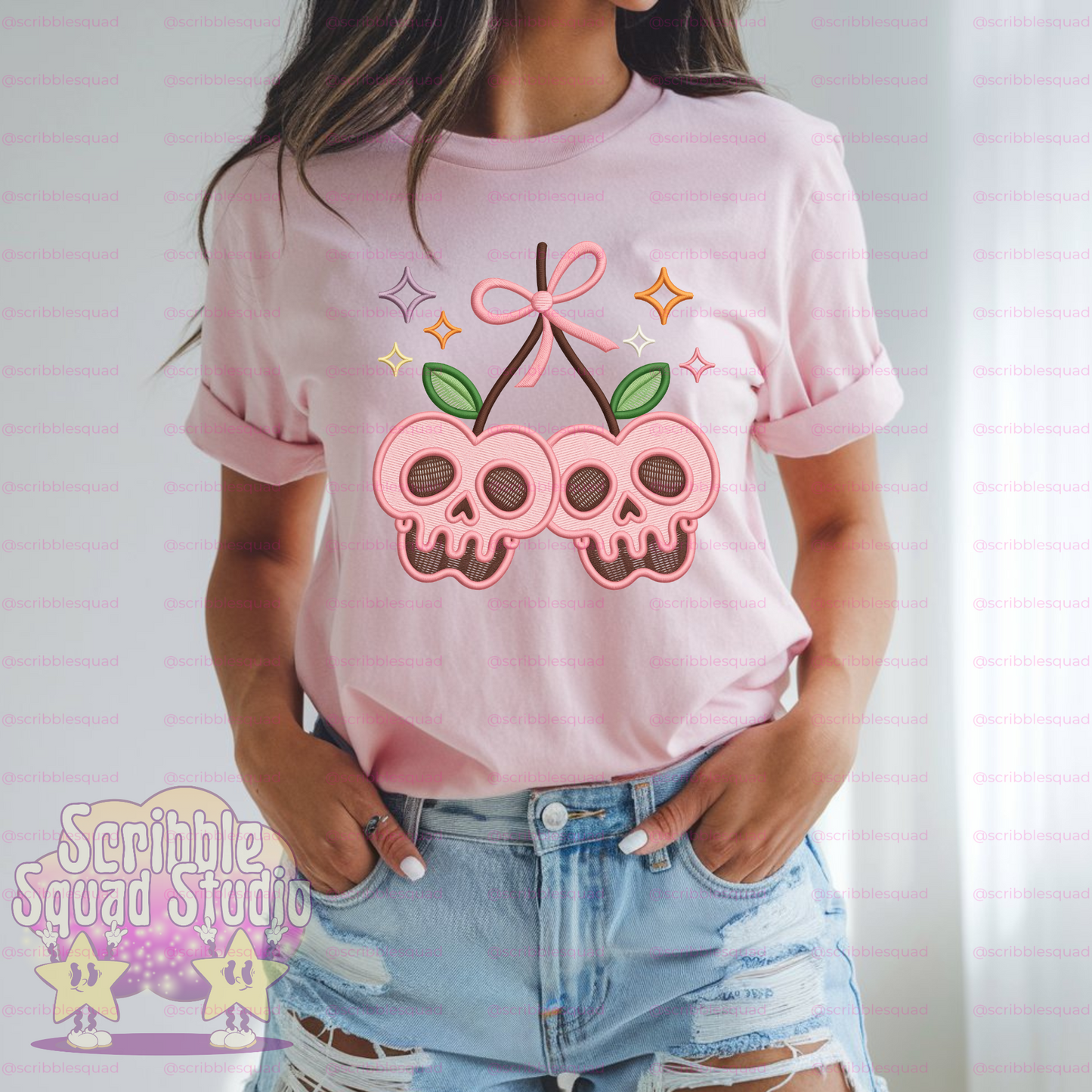 POISON APPLE EMBROIDERED PNG