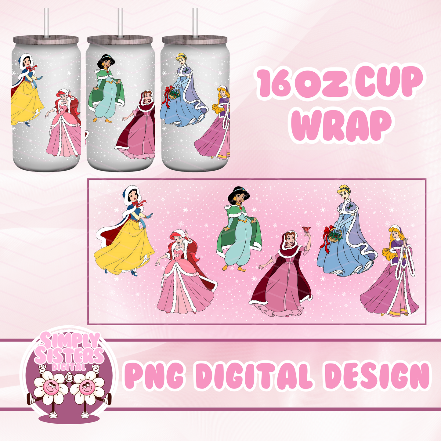 CHRISTMAS PRINCESSES WRAP