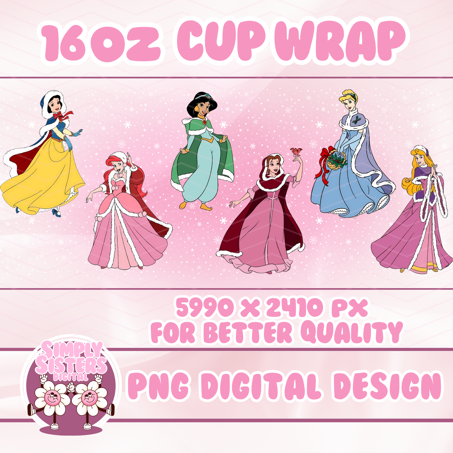 CHRISTMAS PRINCESSES WRAP