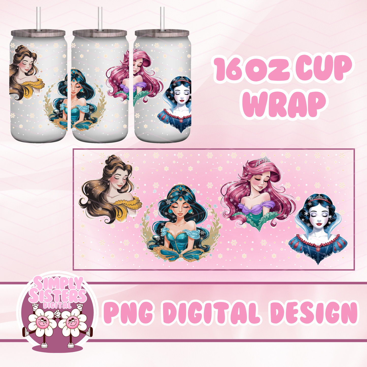 CHRISTMAS PRINCESSES WRAP