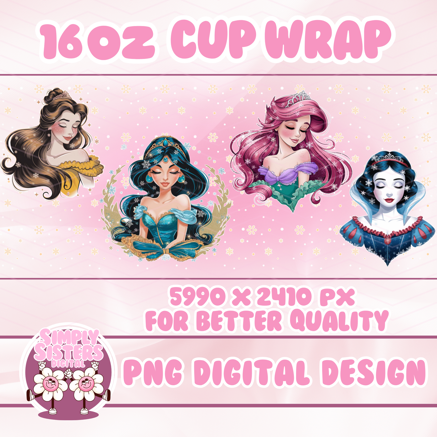 CHRISTMAS PRINCESSES WRAP