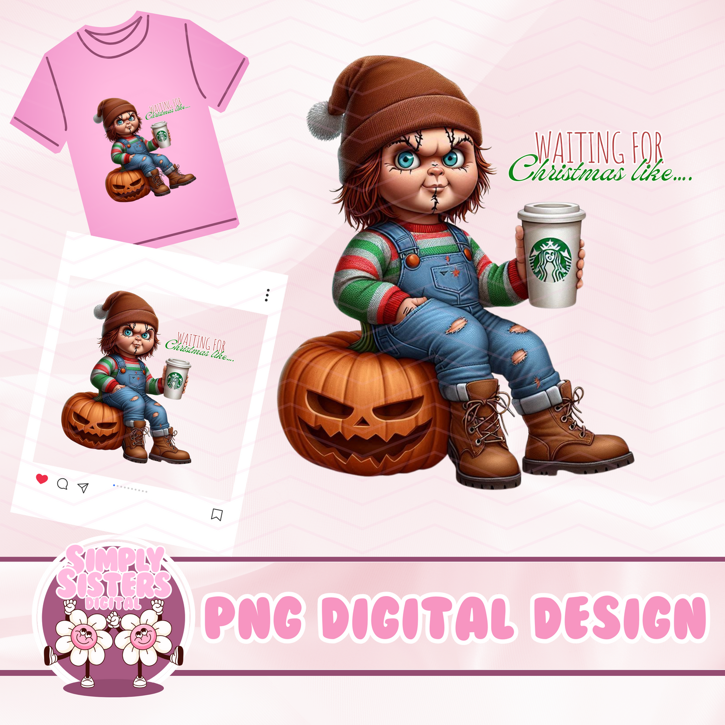 CHUCKY WAITING FOR XMAS PNG