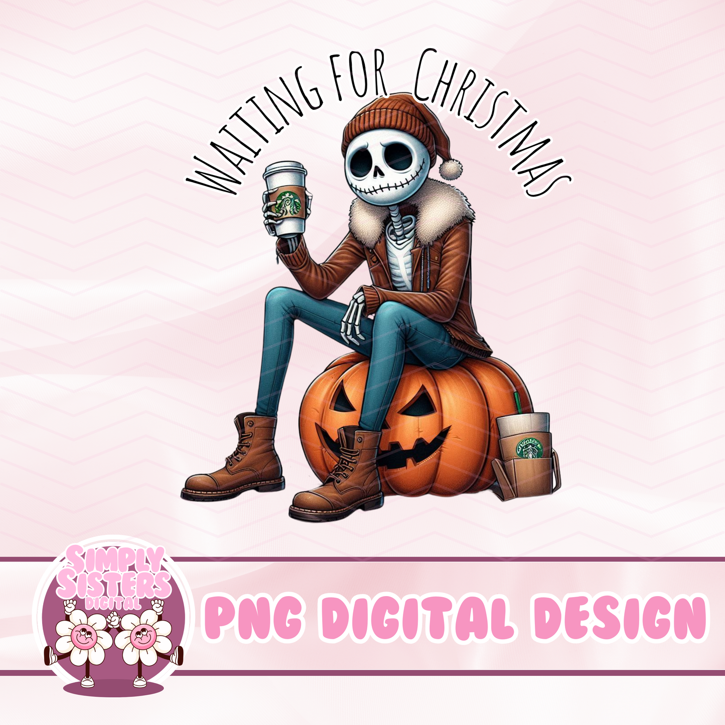 JACK SKELETON WAITING FOR XMAS PNG